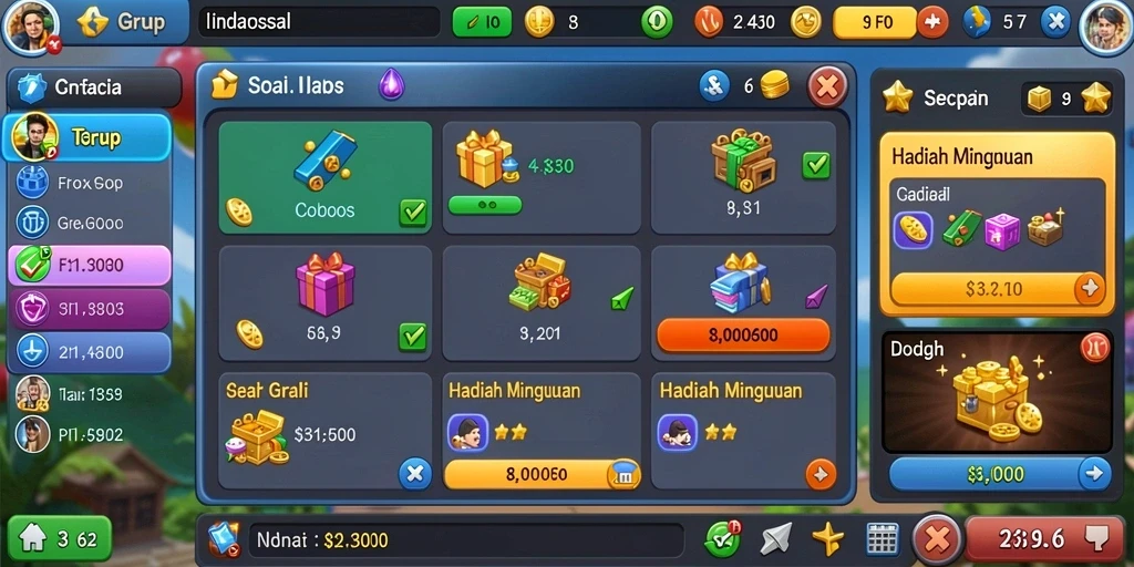 Fitur bonus yang menarik dan menguntungkan.