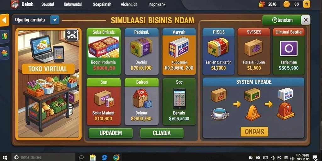 Menampilkan item keren yang dapat ditemukan selama permainan.