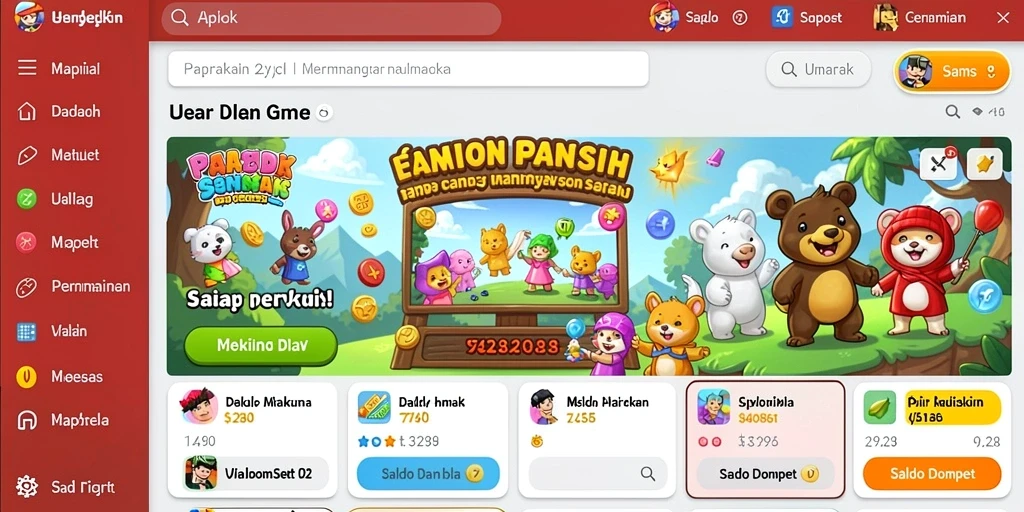 Tangkapan layar menunjukkan leaderboard dengan peringkat pemain.